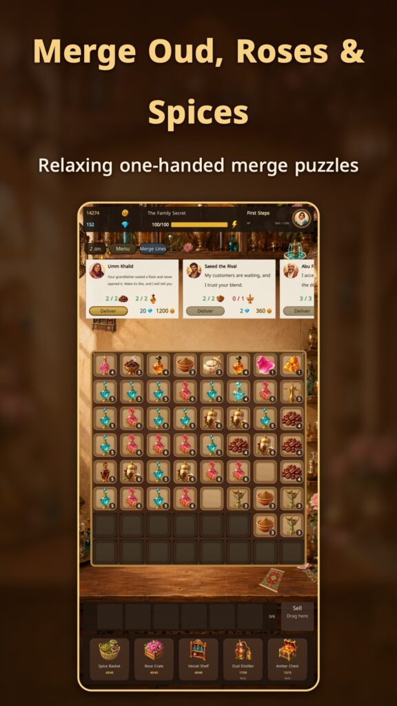 Merge oud, roses and spices on the board
